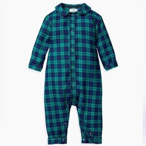 Petite Plume Cambridge Highland Plaid Romper